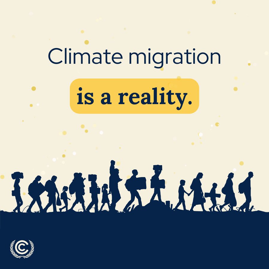 Climate migration isn't just a possibility, it's unfolding now. As environmental changes displace communities, we must address the human cost of climate change and support those forced to leave their homes in search of a safer future.  #ClimateCrisis #ClimateMigration #ActNow