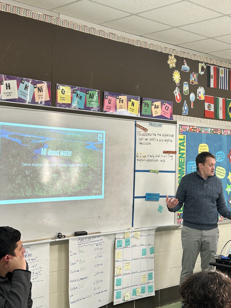 ⁦@ihslapg⁩ Society of Earth Savers/EOYAL learning about Water. Dr. Derek of ⁦@WWF⁩ is our guest speaker. ⁦@smithsonian⁩, ⁦@MAEOE_MD⁩