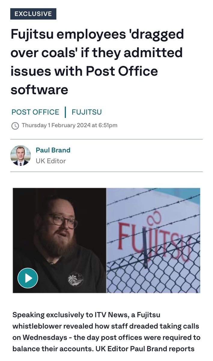 dr_options's tweet photo. Shock revelation #Fujitsu prevented  #Horizon call line from admitting truth about serious errors in software; #SubPostMasters jailed due to #PostOfficeHorizon lies known 2 #PostOffice but ignored &amp; buried by #PaulaVennells &amp; even #government  #MrBatesVsThePostOffice $SPY @CNBC https://t.co/AccoHc3wDY