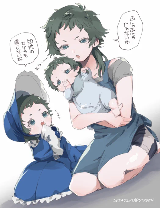 リクエストのラキ、ロリラキ、ベビラキです!
ありがとうございました!(年齢操作)(女装) 