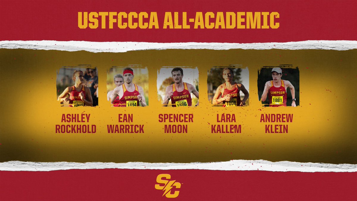 StormSports's tweet photo. Both @SimpsonXCTF teams were named @USTFCCCA All-Academic Teams, represented by five total student-athletes.

Spencer Moon, Ean Warrick, Andrew Klein, Lara Kallem, and Ashley Rockhold were all named All-Academic Athletes.

📰 https://t.co/ThkleZQcWv

#rollriversXC https://t.co/vlDmWDf55E