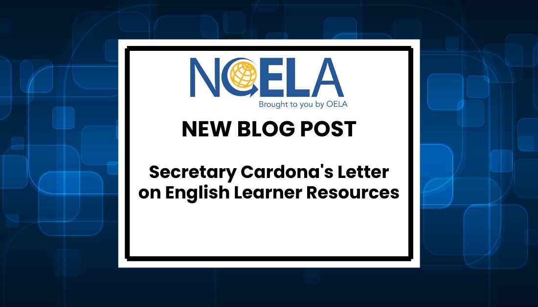 📰New #Blog Alert! Explore valuable resources from <a href="/usedgov/">U.S. Department of Education</a> on supporting ELs in a letter from Secretary Miguel Cardona. Check out this blog for a brief overview and access to the full letter in both English and Spanish. #ELresources

Read here: ow.ly/uZ8350QwtlJ