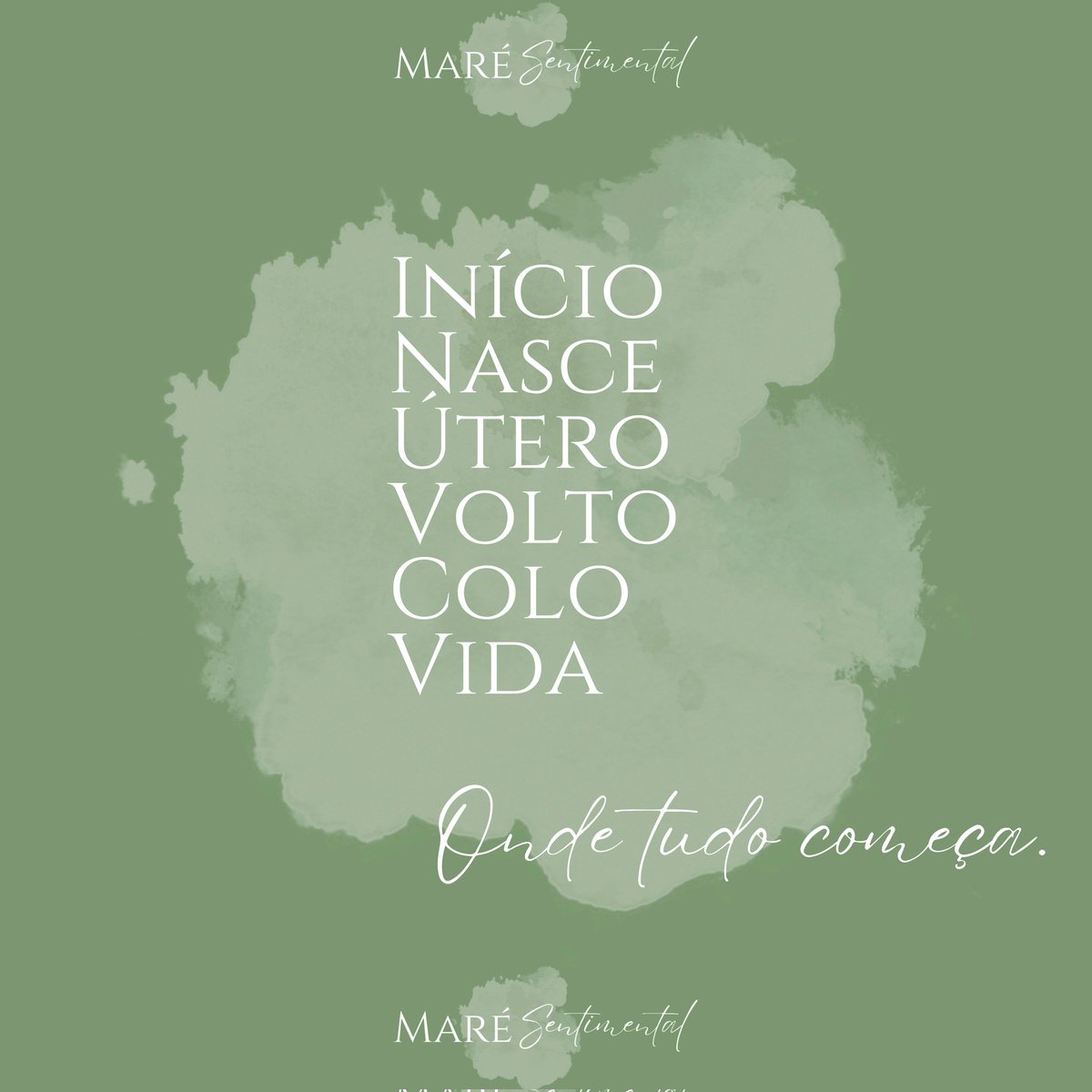 maresentimental's tweet image. Início
Nasce
Útero 
Volto
Colo
Vida

Onde tudo começa.