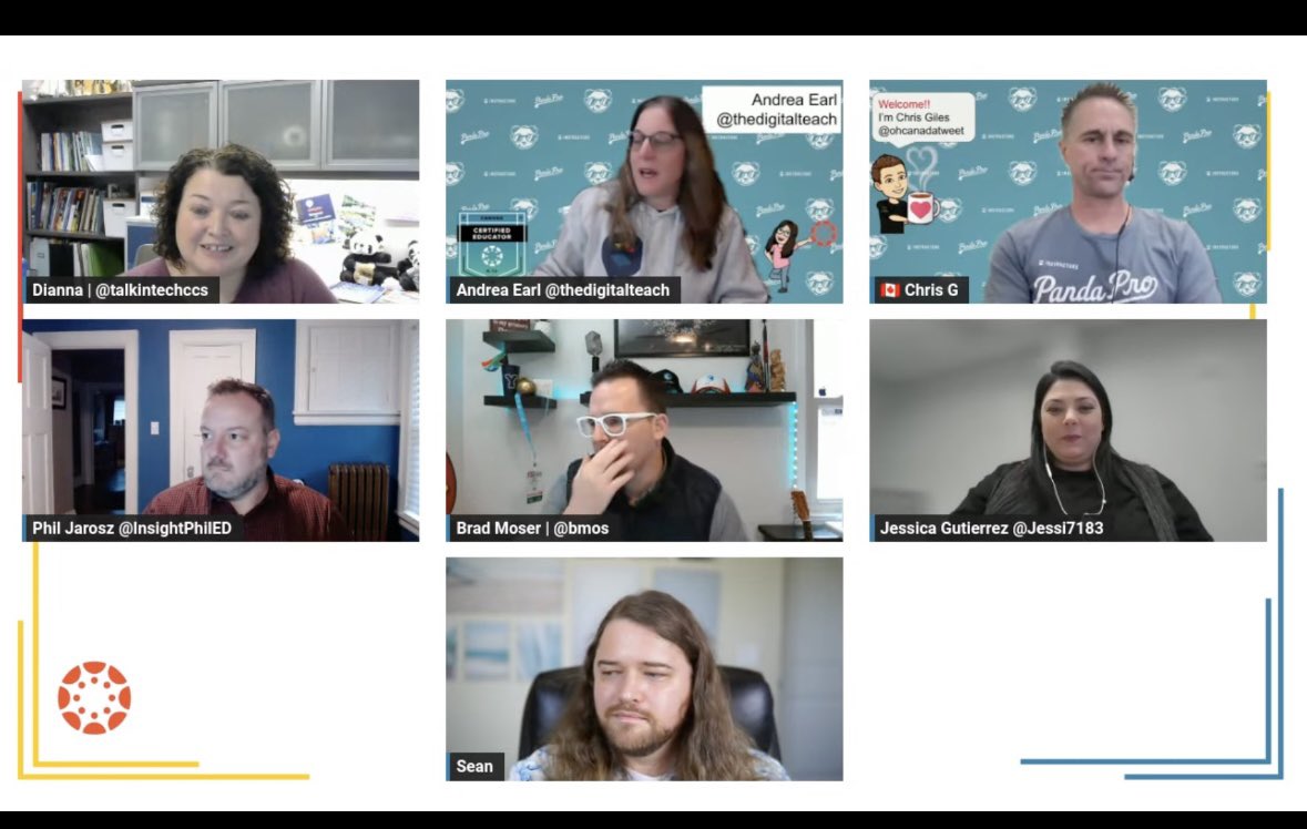 Spent my lunch with some of my favorite #canvasadvocates so many tips to save time in @Canvas_by_Inst thanks for sharing! @thedigitalteach @Jessi7183 @InsightPhilED @HowToCanvas @bmos @talkintechccs Can’t wait for the next one! 🎉 @Instructure