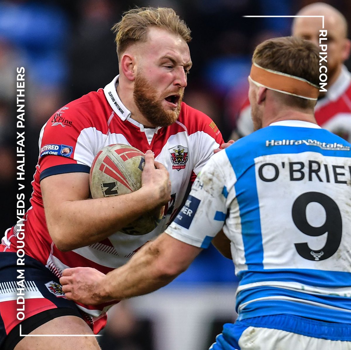 Images from @roughyeds v @halifaxpanthers in the @absundecks 1895 cup now online - rlpix.com #rugbyleague #rfl #oldhamroughyeds #oldham #sportsphotography