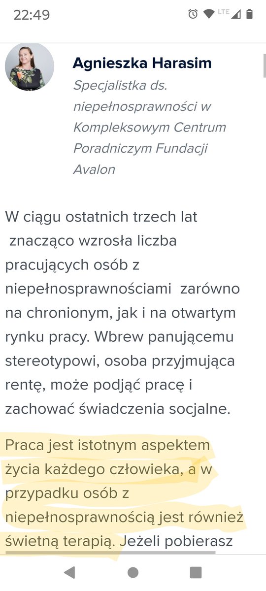 Anna_W71's tweet photo. @FundacjaAvalon Innych się czepiacie, a na Waszej stronie czytam, że praca osób z niepełnosprawnością jest świetną formą terapii...hmm🤔
https://t.co/3Cpj4MmBia https://t.co/kPgREE3lgQ