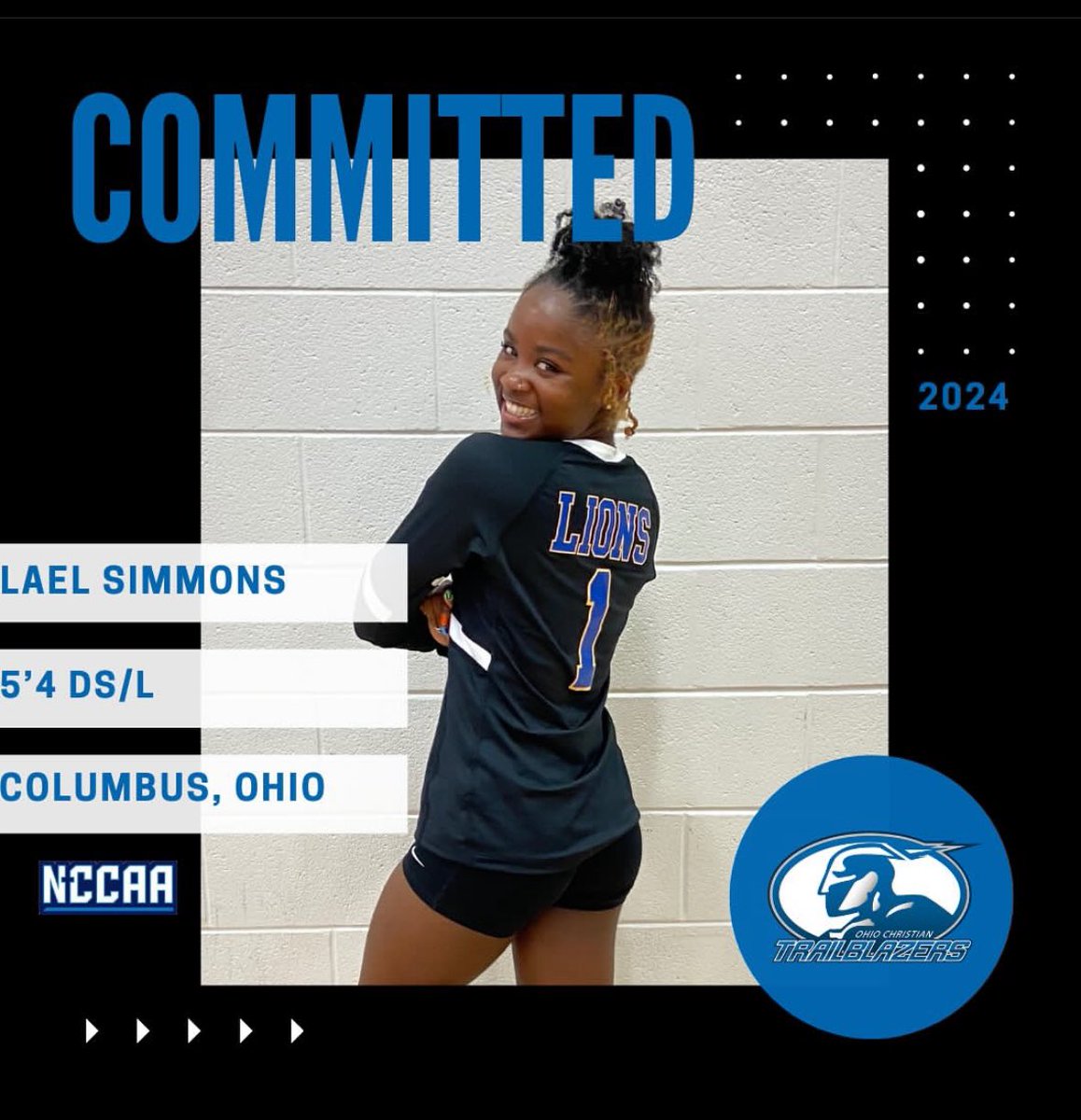 100% committed! Thanks to everyone that pushed me on this journey 🙏🏾
<a href="/OhioChr_VB/">Ohio Christian Volleyball</a> <a href="/glhsgirlsvb/">GLHSGVB</a> <a href="/GLHS_Athletics/">Gahanna Lincoln Athletics</a>
