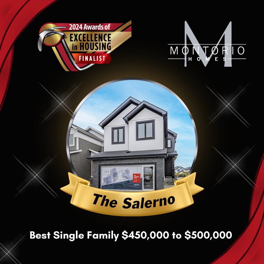 MontorioHomes's tweet photo. We proudly announce that Montorio Homes has been nominated into 2 Housing finalist Categories for the 2024 Awards of Excellence!

1. - Best Single Family Home- $450,000 - $500,000 - The Salerno Showhome in Dansereau Meadows (pictured in this post). https://t.co/kR81xqmGdW