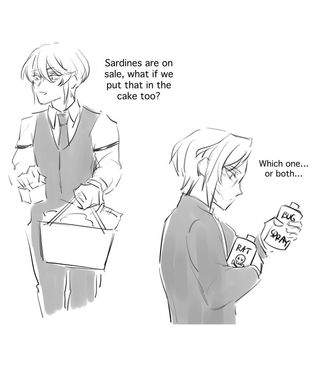 2.13 買い出し 
doodles related to yuumori school au, marking as #spoiler just in case! 
bonde/hudson, liam &amp; louis shopping 
