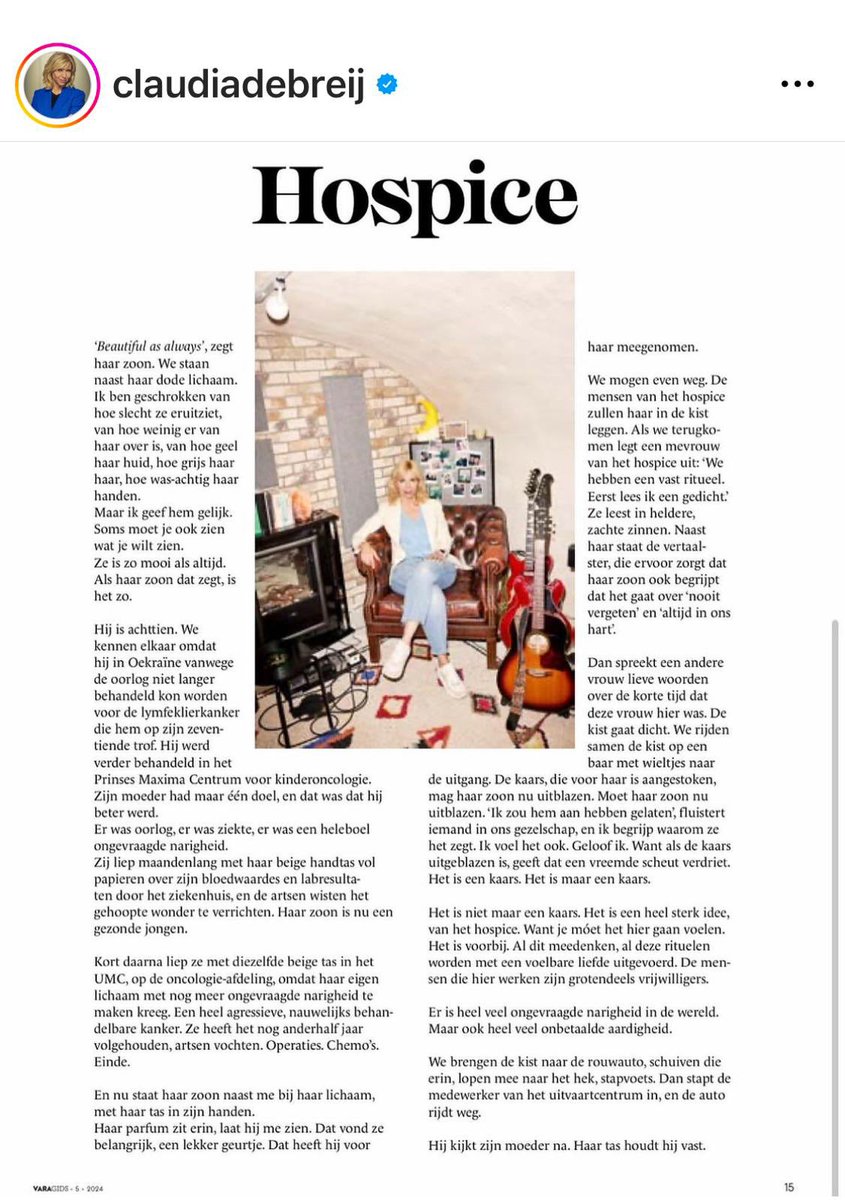Mooie column van @claudiadebreij