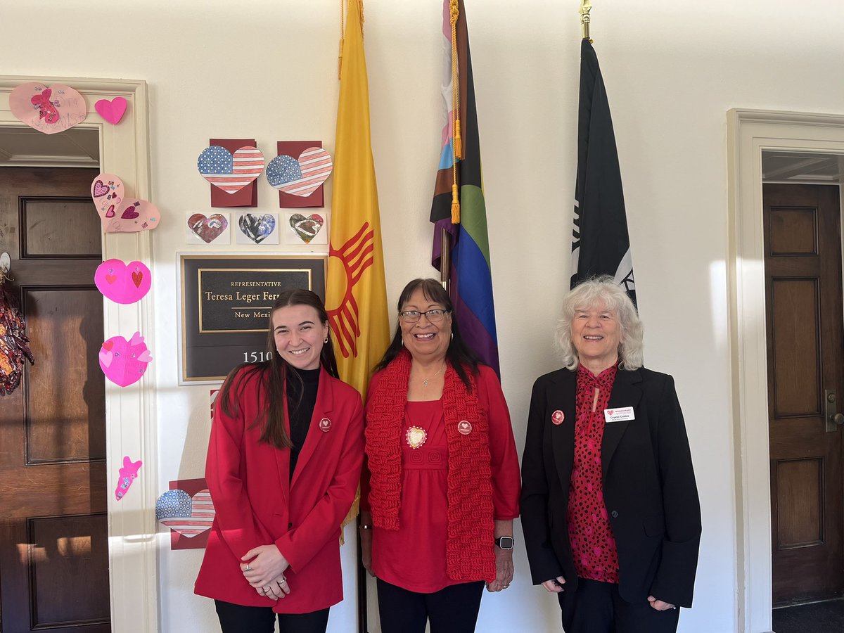 RepTeresaLF's tweet photo. Heart disease is the leading cause of death in New Mexico – accounting for over 17.7% of all deaths in 2020. 

This American Heart Month, #TeamTLF renews our commitment to the millions of Americans affected by this awful disease.

#WearRedDay https://t.co/ESqtxMA6jP