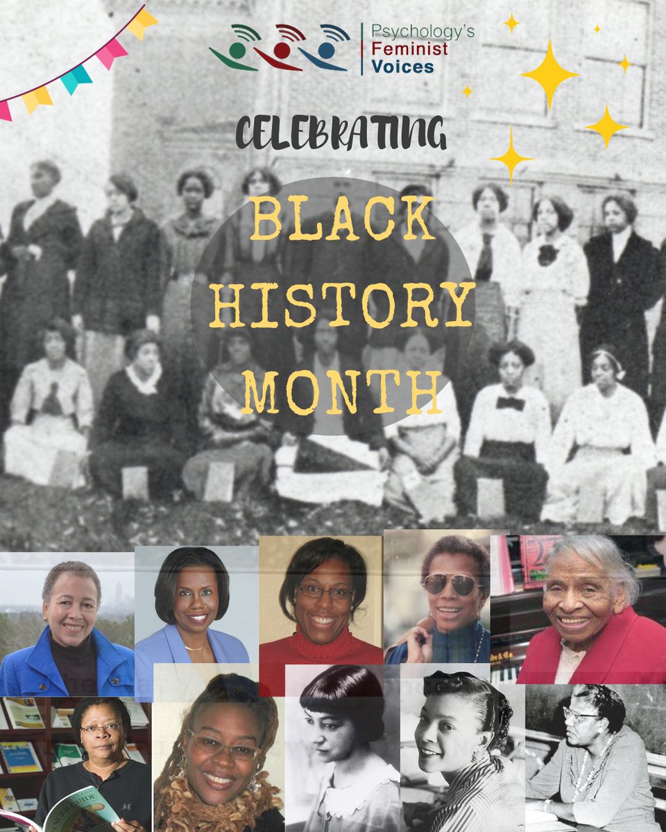 FeministVoices's tweet photo. 🎉Happy Black History Month! 🎊
We wish to honour the legacy of Black Feminist Psychologists, and the contribution they make & various lenses they bring to the discipline.
Can you name the scholars on this collage?
Head to https://t.co/lLkqabuw9r
#HistPsych #BHM #BWHM https://t.co/OnYZiGSZRq
