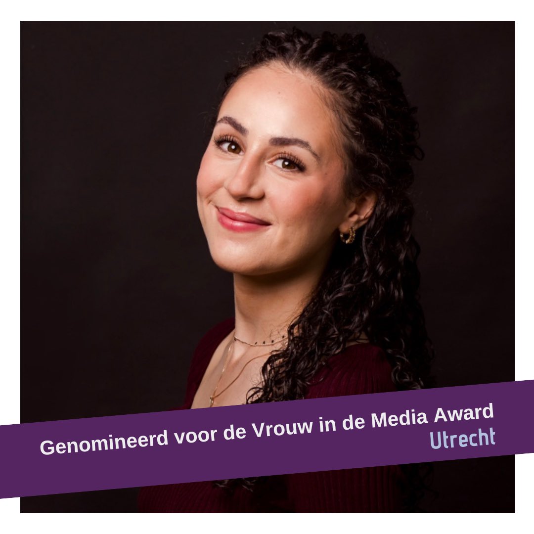 YasminAitAbderr's tweet photo. Genomineerd voor Vrouw in de Media Award 2023, wat een eer!
Jaarlijks organiseren @JannekeVIDM en @MargaMiltenburg deze #VIDM uitreiking, dit jaar voor de laatste keer. Met fantastische andere genomineerden.
Stemmen kan! Tot 14 februari via: https://t.co/QLn0Gr9gii https://t.co/fBuzWJc7m7
