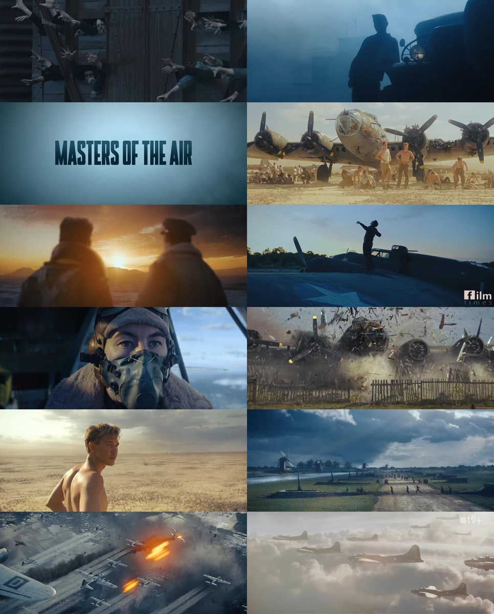 FITHproductions's tweet photo. "Masters of the Air", Steven Spielberg & Tom Hanks' "Band of Brothers" of the 8th AAF of American aircrew who flew Boeing B-17 Flying Fortress during WW2.
#WW2 #hisory #tv @AppleTV @tomhanks #MastersOfTheAir #BandofBrothers #Filmmaking #Cinematography #Film #pictures #Aircraft https://t.co/uMX0IS2OYZ