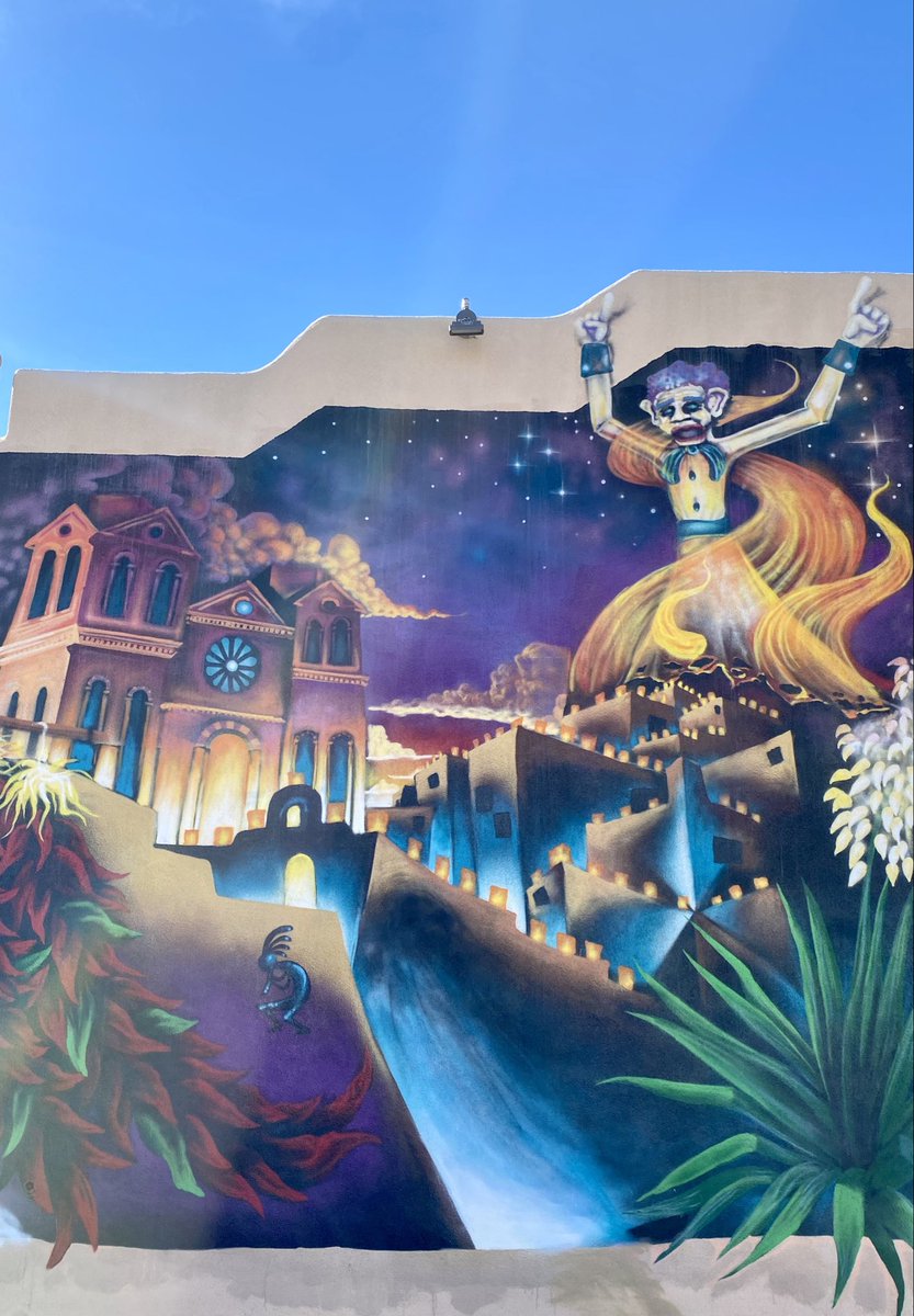 suenosdeuomi's tweet photo. @burn_zozobra Viva La Fiesta! 🌶 🌶🌶

#SamtaFe #NewMexico #Art #Mural #Zozobra https://t.co/108KhPMtYb