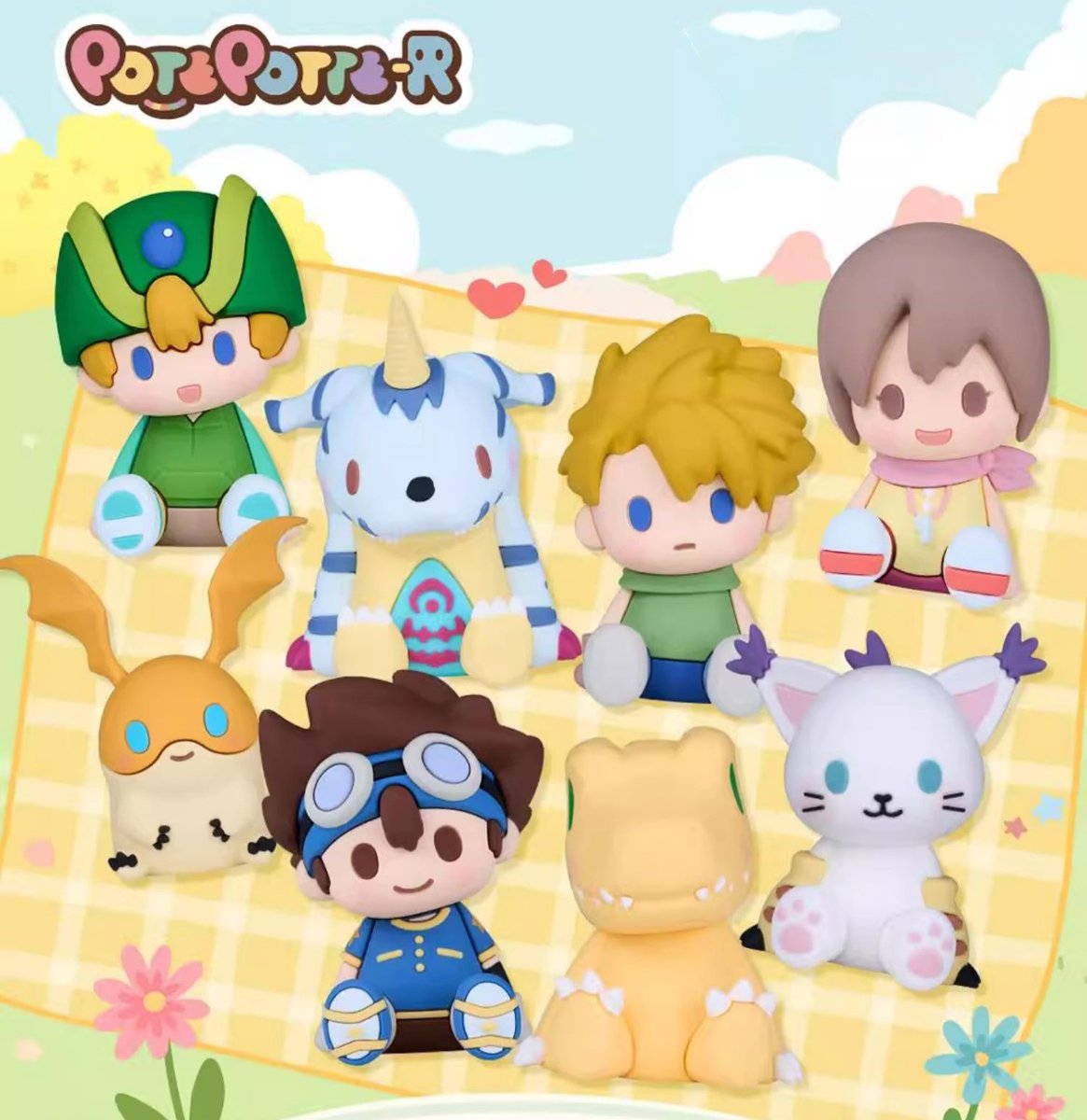 デジモンアドベンチャー：着ぐるみVol.03  7種セット デジモンアドベンチャー：BN FIGURE Q パートナーデジモン