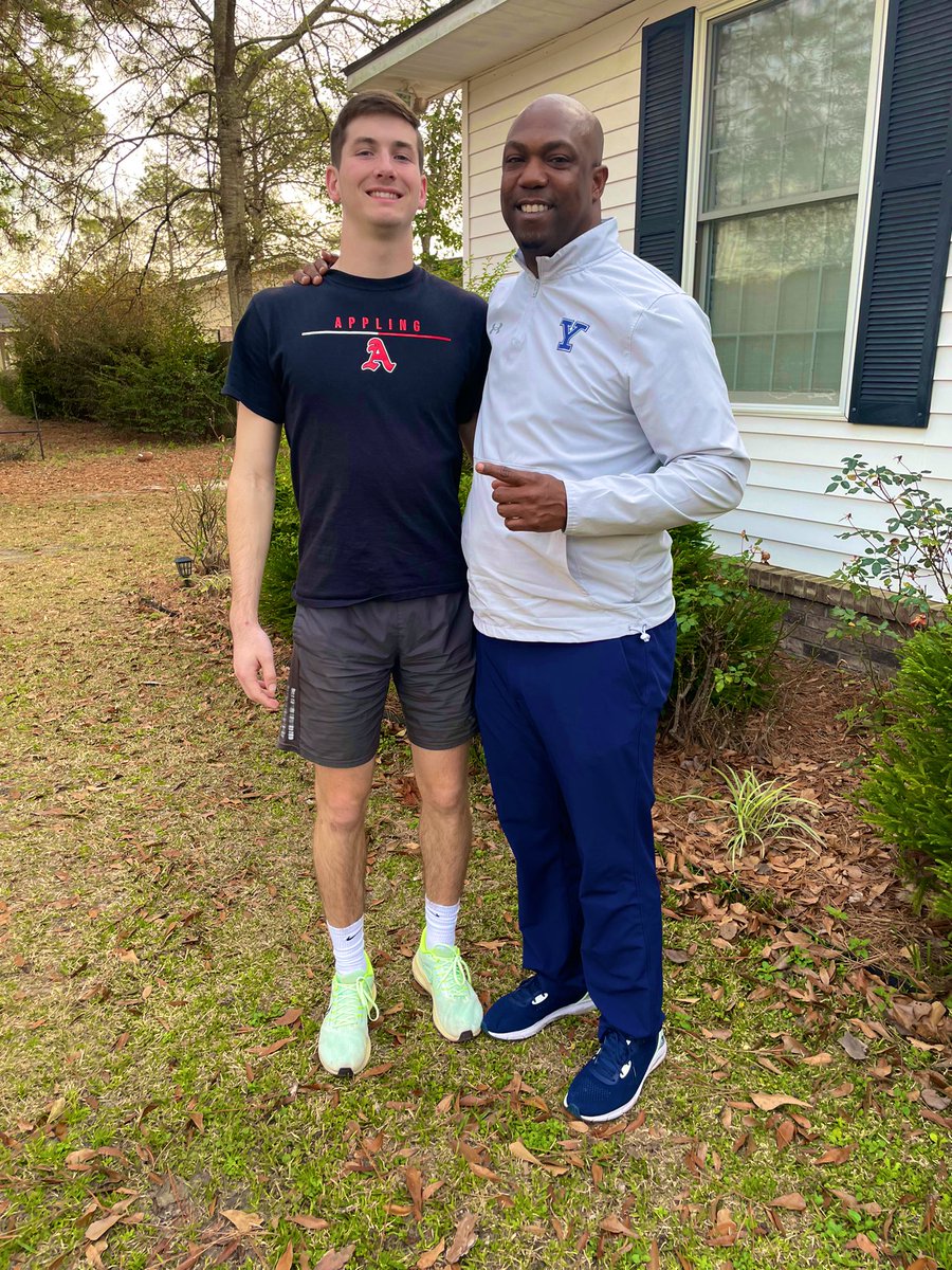 Big thanks to coach Knight for making another trip to Baxley to visit me and my family and watch my track practice! @maknight3 @RecruitYaleFB @ApplingRecruits @RecruitGeorgia