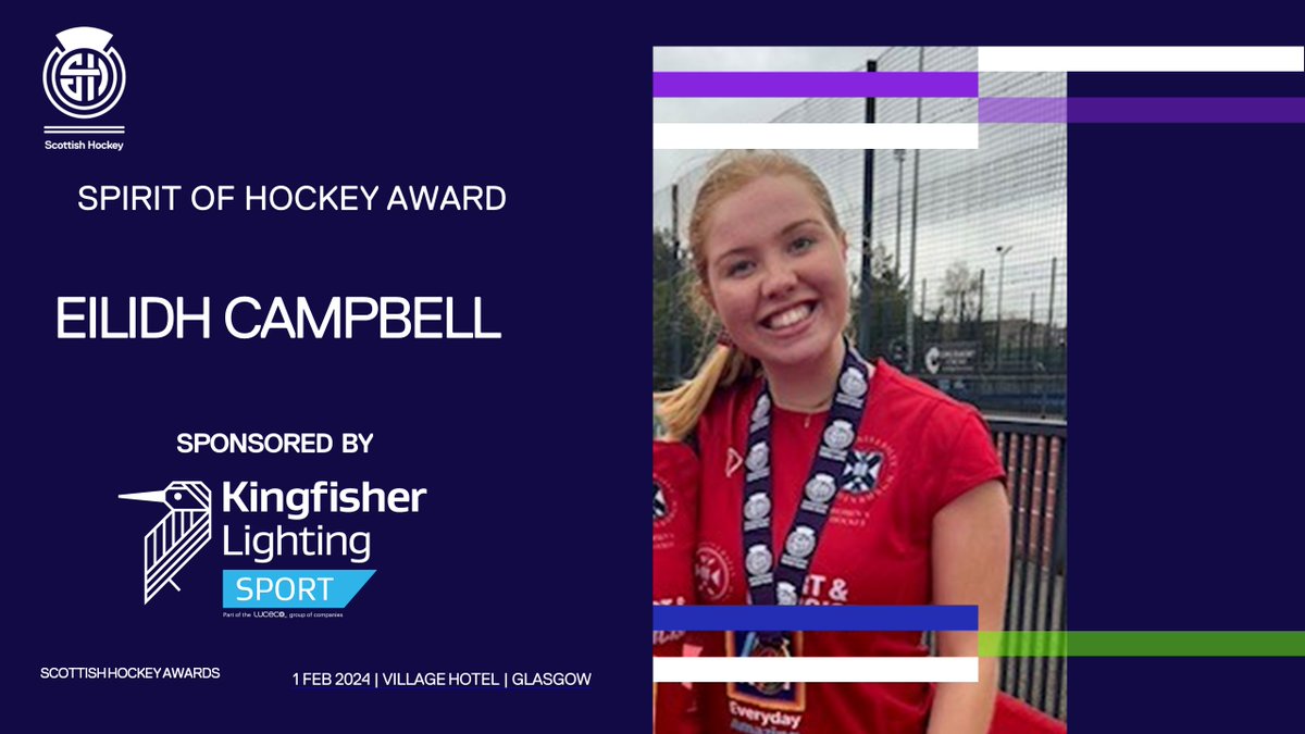 Well done to Eilidh Campbell on winning the Spirit of Hockey Award, sponsored by <a href="/kingfisherlight/">Kingfisher Lighting</a>!

Such brilliant work by Eilidh recognised! #SHAwards