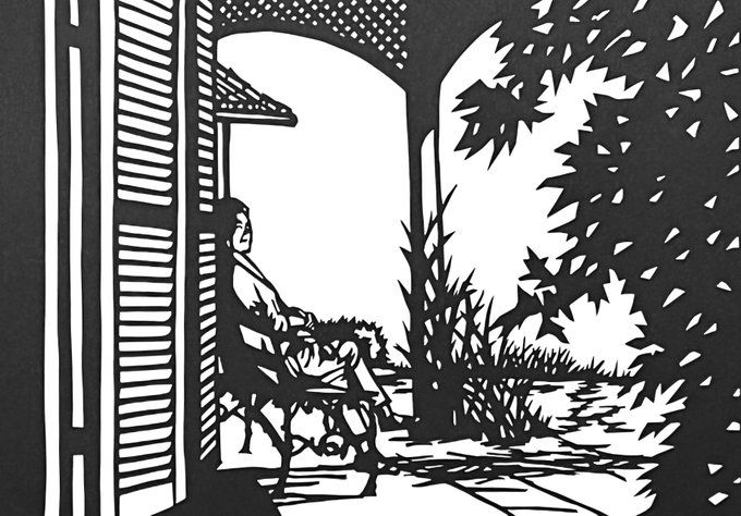 「グラバー邸の貴婦人」#切り絵 です。
外国にいるみたいでした

The lady at Glover House in #nagasaki #長崎 #グラバー邸 #グラバー園 
