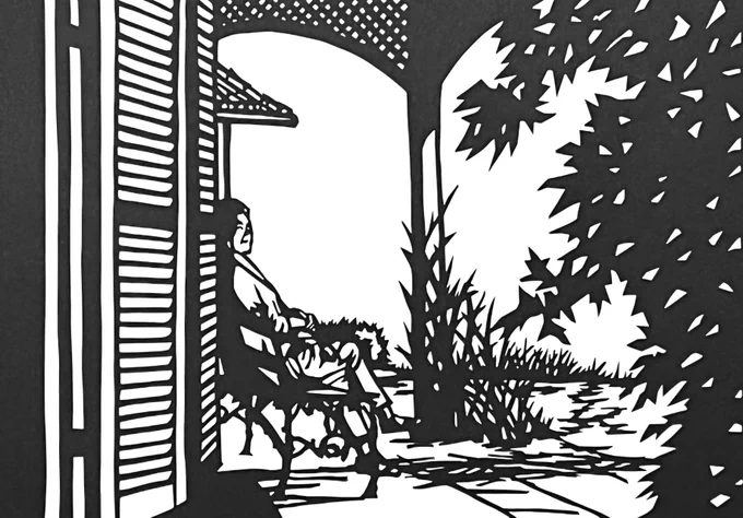 「グラバー邸の貴婦人」#切り絵 です。
外国にいるみたいでした

The lady at Glover House in #nagasaki #長崎 #グラバー邸 #グラバー園 