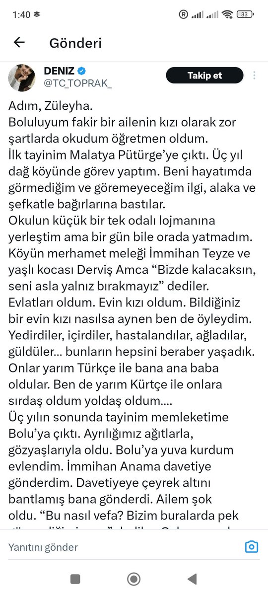 soydanerhan's tweet photo. @zeynepsayici0 Al.oku !!!  sonra da  bu kişi üzerinden Kürtlere laf atıp etkileşim kasma !!!! https://t.co/jGZjaI53TR