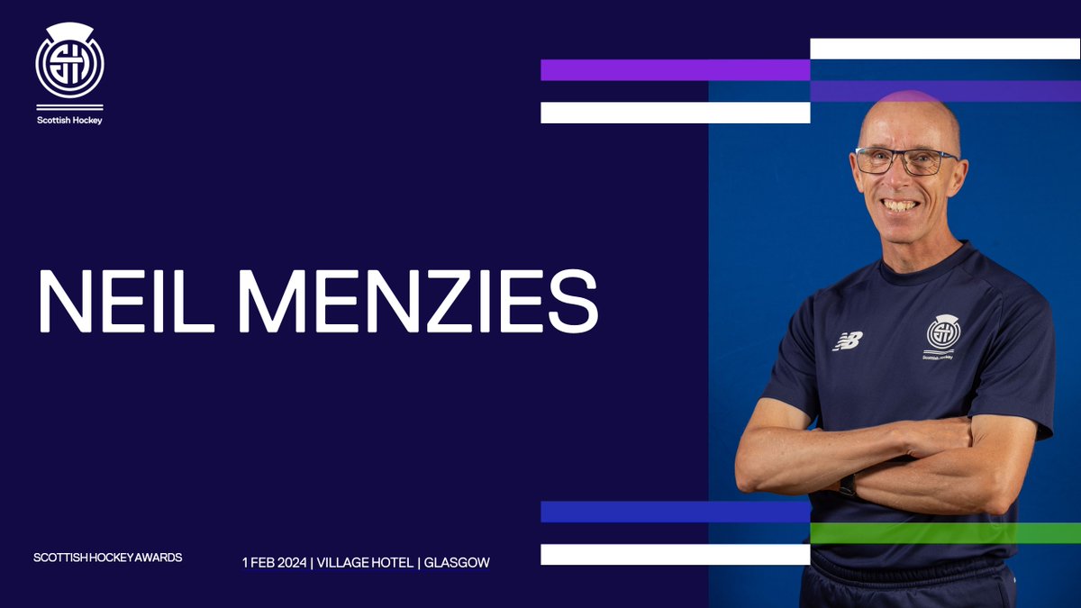 A very special award now! In recognition of his outstanding contribution to hockey, we’re delighted to announce Neil Menzies as the winner of the Derek Forsyth Award. #SHAwards