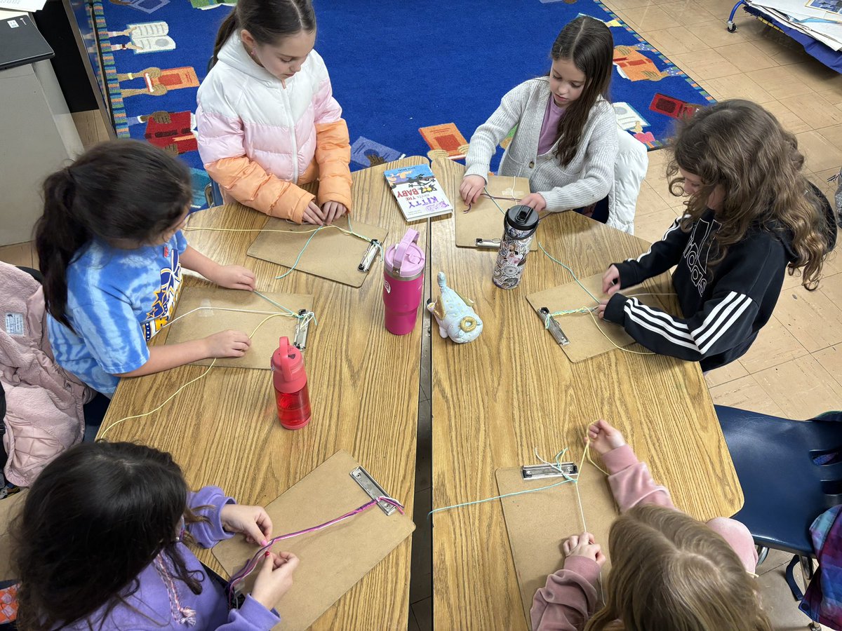 MissOBrienENL's tweet photo. Building friendships and bracelets after school! And yes there were requests to listen to some Taylor Swift of course😅 https://t.co/Om2PcI0dmZ