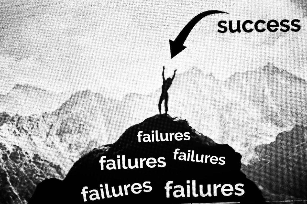To be successful one must be comfortable with failure. #failure #disappointment #resilience #adapt #newworldorder #newworldofwork #career #mentaltoughness #selfawareness #resume #jobmarket #careercoaching #oneononecoaching #oneoneone #humanconnection #relentless #rejections