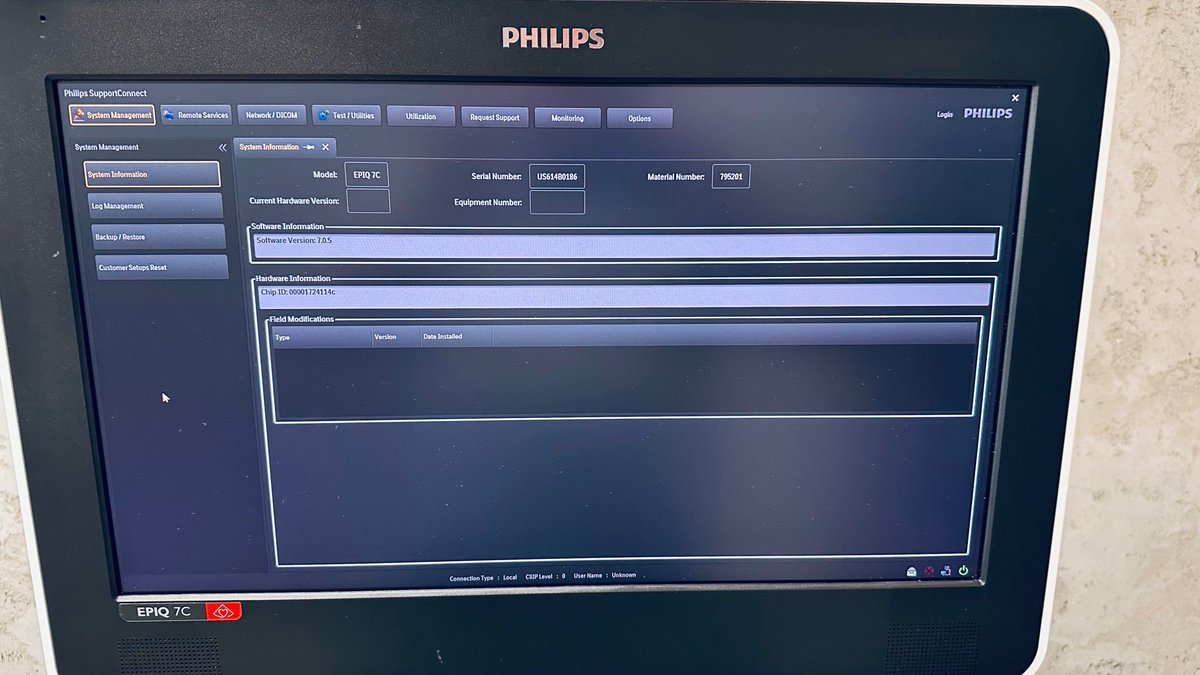 Amigo_Intl's tweet photo. #processing 
Available on May 2024 🙏 

PHILIPS Epiq 7 C
Year of manufacture: 2014
Software version: 7
One cardio transducer: X5-1 https://t.co/vjSqDFKZ8N