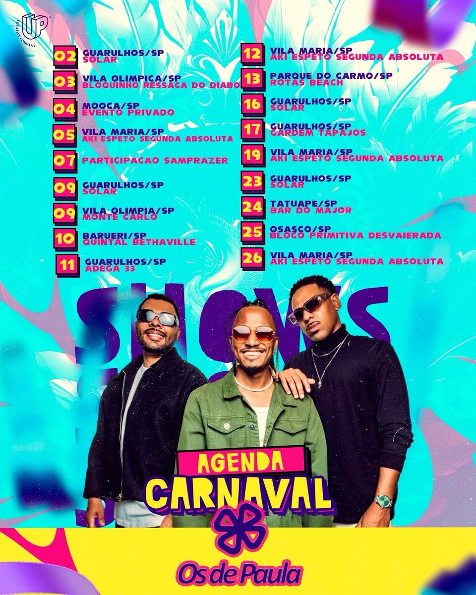 Enfim, fevereiro!!! Bora pagodear com a gente?? 

#pagode #osdepaula #samba #fevereiro #carnaval #bloquinho