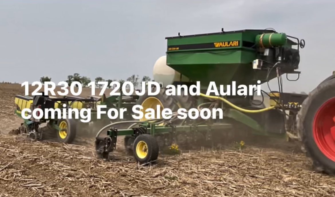 breckonsbest's tweet photo. Used 1720 JD and Aulari coming for Sale soon. Precision Planting agronomically advanced. See details in second picture. Email/DM me your contact info if you want price update when it is posted.
#precisionplant https://t.co/sf8P9GH4NL