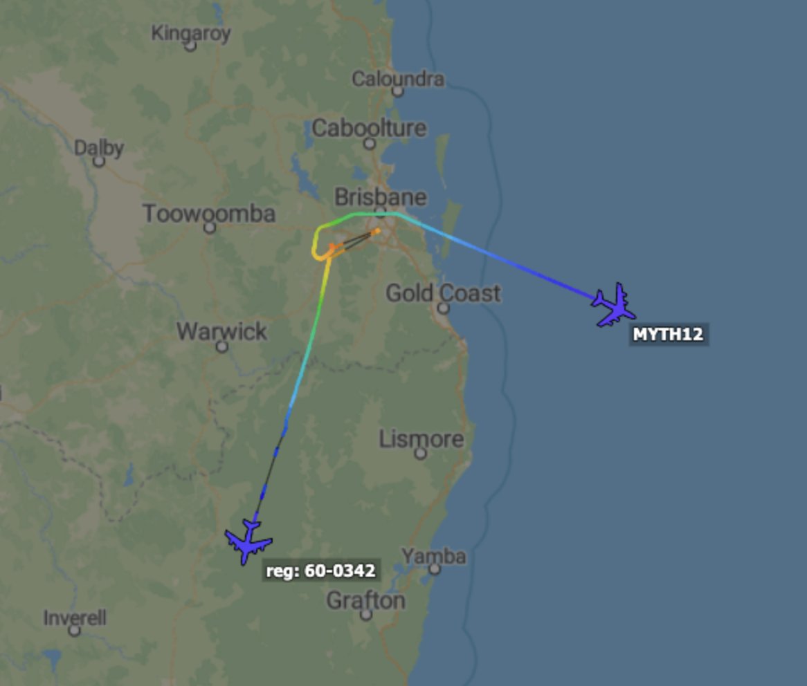 TheSnoopySnoop's tweet photo. Couple of USAF movers off Australia's Gold Coast
#MYTH12 WC-135R Constant Phoenix #AE048D 64-14836
#FRESH74 KC-135T #AE0425 60-0342
#avgeek #planespotting https://t.co/SfuVvH0ASe