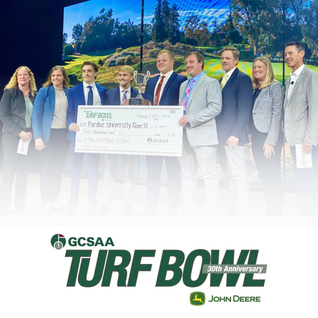 28 SCHOOLS
63 TEAMS
243 STUDENTS

Congratulations to all the students who participated in the 30th Annual Collegiate Turf Bowl! Thank you, <a href="/JohnDeere/">John Deere USA</a>, for your ongoing support! #GCSAAConference