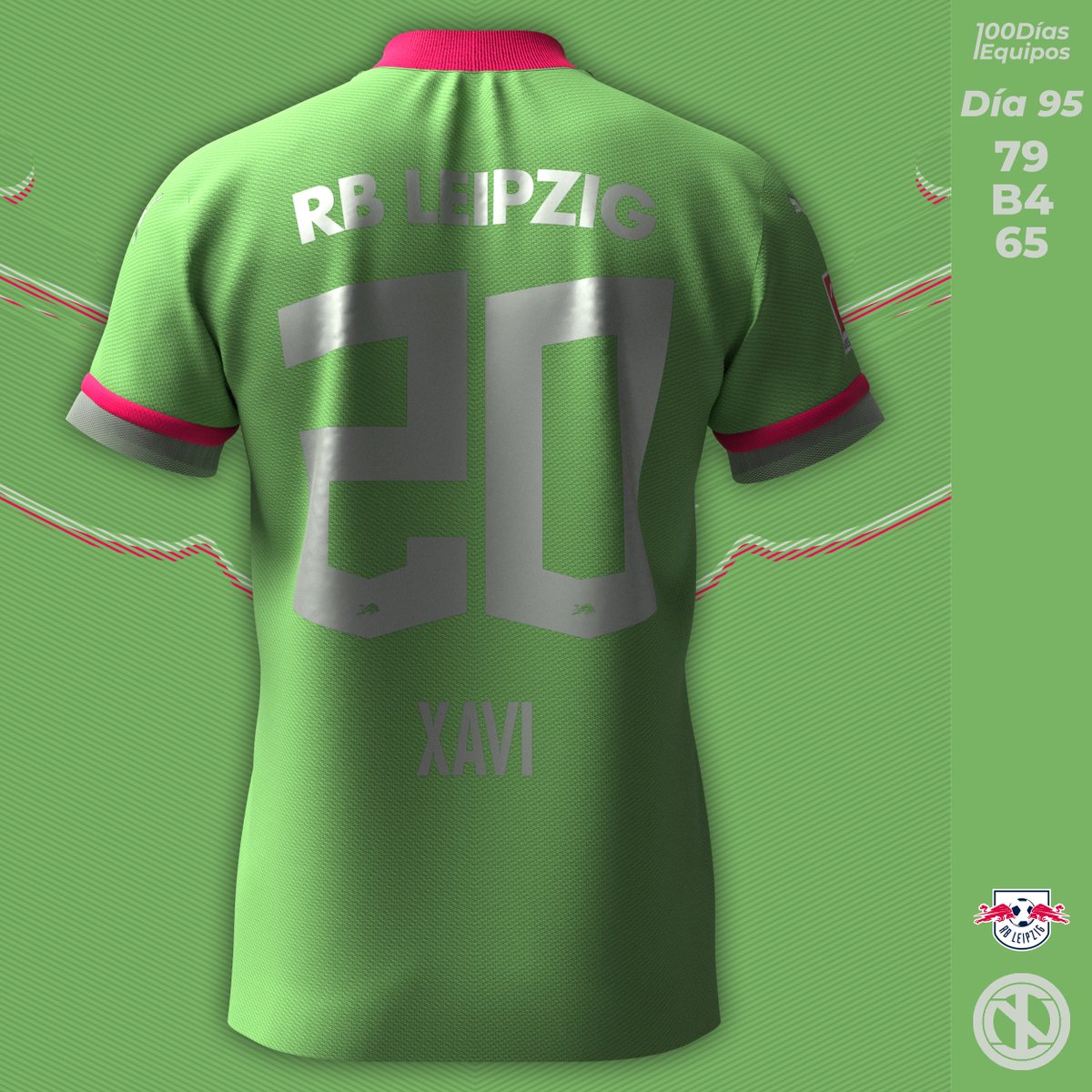 designedbyONI's tweet photo. RB Leipzig | Third Kit
It features a subtle bulls graphic in green with silver and magenta shadows on the front, with silver and magenta also used for all applications and trims.

#100Días100Equipos #Día95 https://t.co/xElVS3qywf