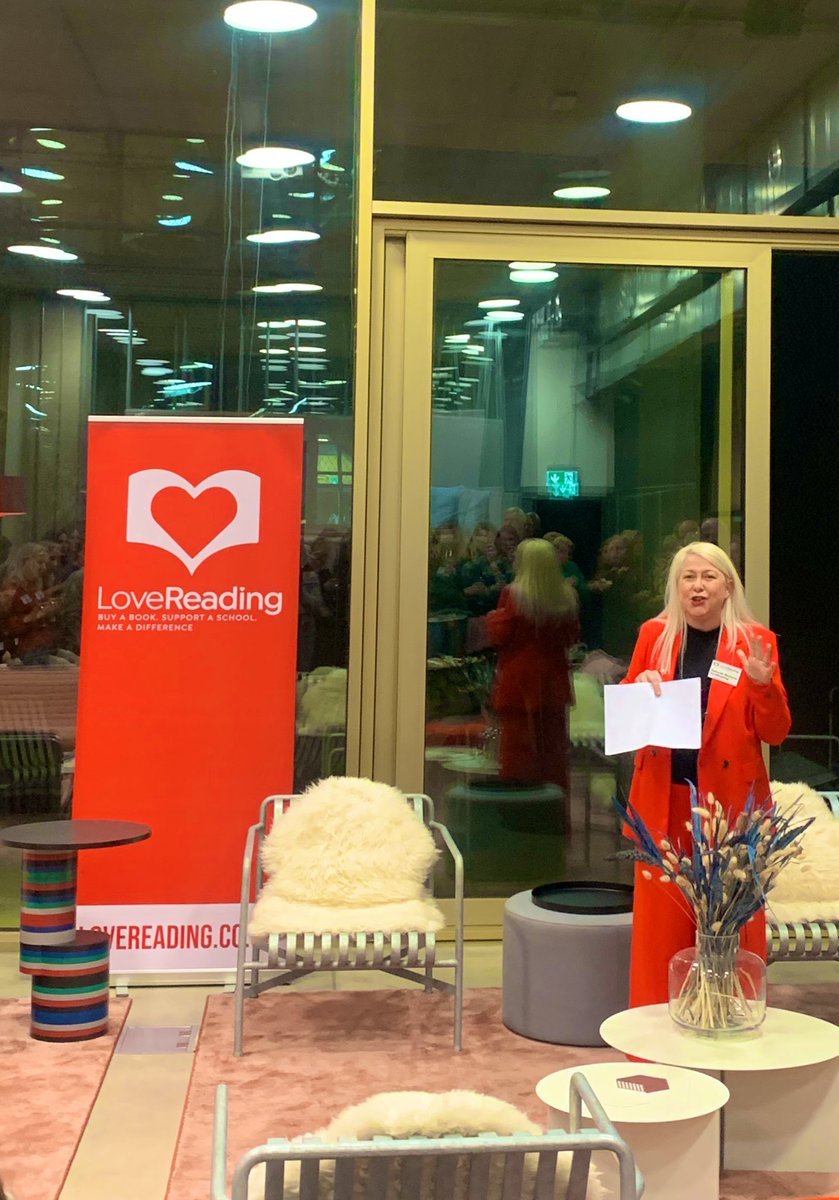 Wonderful to celebrate the important work of <a href="/lovereadingkids/">LoveReading4Kids</a> tonight. Books bought via them from the affiliate links on our website gets you 10% off the RRP and gives back to schools. 25% of your spend can be donated to a school close to your heart: clpe.org.uk/books