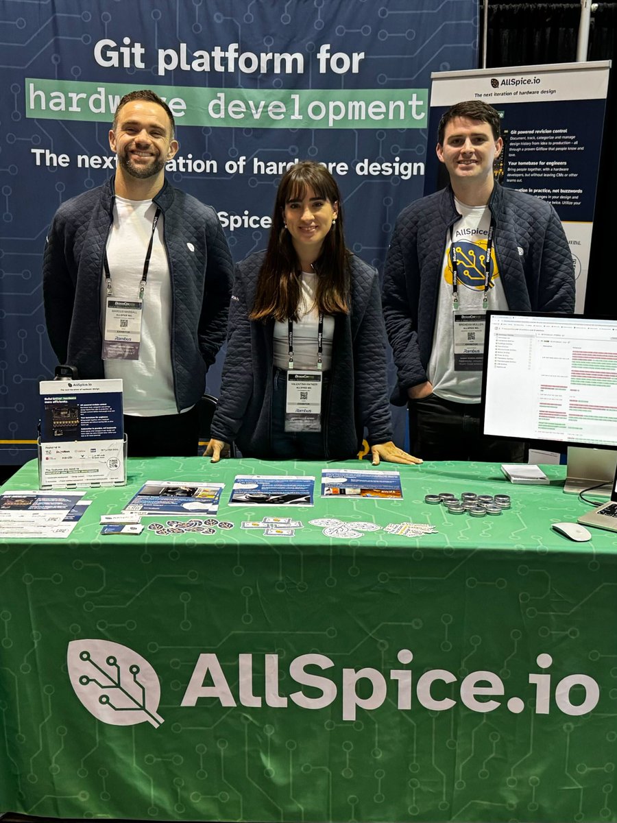 allspice_io's tweet image. Day 2 @DesignConEvent ! Great convos w/ customers & engineers from around the globe. See what we've been working on to make #electricalengineering more efficient. Booth 504
#hardwareengineering #tradeshows #pcbdesign #ecad #electronicsdesign #hardwaredesign #ECAD #DesignCon2024