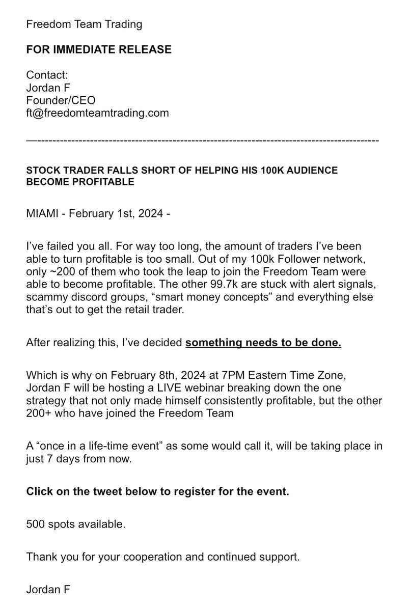 jordanfogel's tweet image. Important Announcement.

Please read.