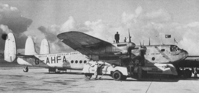 OnDisasters's tweet photo. #OTD in 1953: a Skyways Avro York [G-AHFA] with 39 aboard disappears between Azores (Portugal) and Gander (Canada). The last communication was an SOS, about 310 mi East from Newfoundland. Wreck was never found, cause unestablished. Fatigue and weather were likely factors. https://t.co/YidVEi1EeA