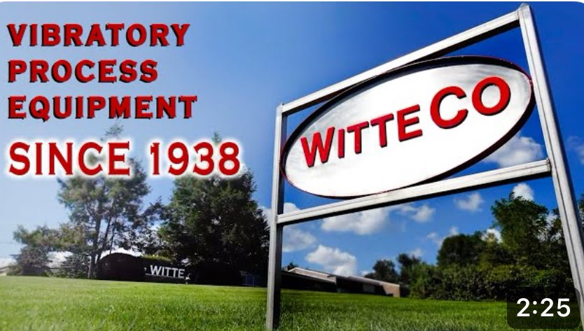 Check out our new introduction video on YouTube!

youtu.be/NQXPBxhje_E?fe…

#witte #fluidbeddryer #dryer #plasticdryer #food #plastic #mineral #chemical #pharmaceutical #processor #manufacturing
#MadelnUSA