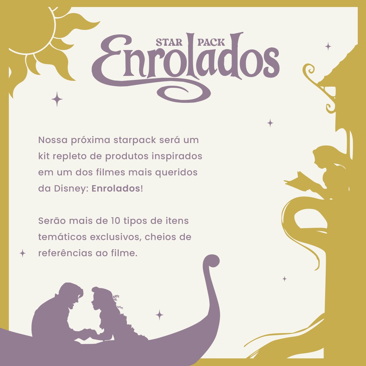 starlightmontra's tweet photo. Nossa próxima Starpack já tem tema, o melhor possível: Vem aí a starpack de Enrolados! ❤️

Mais informações sobre itens, valores, datas etc. em breve. 😍

Ah, quem está no grupinho da starpack já está recebendo vários spoilers. rs Entre para acompanhar e participar das escolhas. https://t.co/2g4dM5f0dj