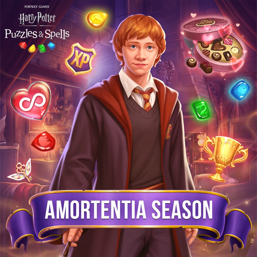 HPPuzzlesSpells's tweet photo. Love is in the air and the Amortentia Season is here! Complete Daily and Season Tasks to earn lovely rewards. Join in!: https://t.co/4LcrlOjuV8 

#HarryPotterPuzzlesAndSpells #RonWeasley #Amortentia https://t.co/HZfqkBOhpk