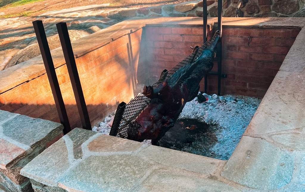 Another awesome roasting pig @C4foundation 
#RoastingPig #CarrisitoRanch #Pork