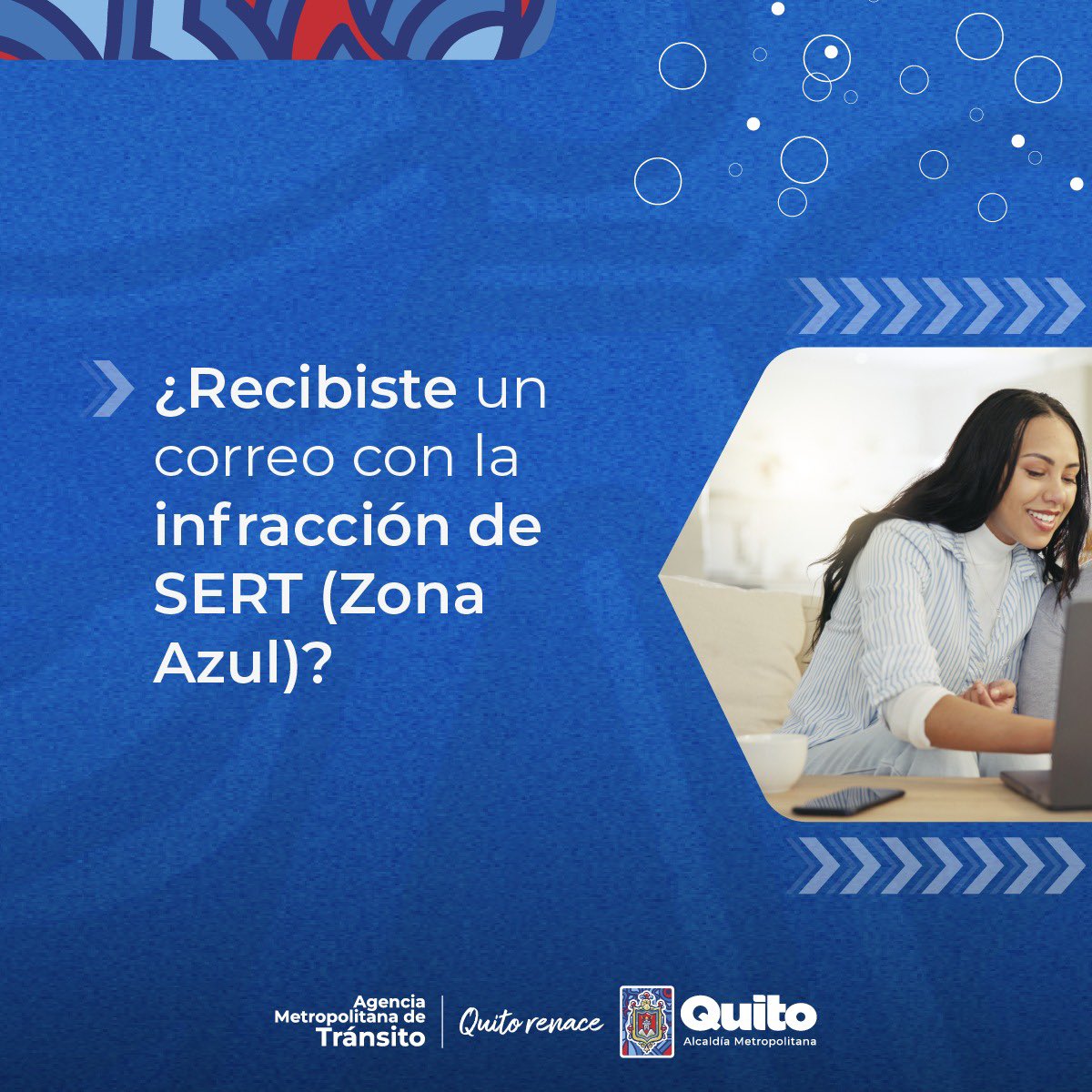 AMT_Quito's tweet photo. 👮🏽‍♂️ #AMTInforma | ¿Recibiste una notificación de infracción de Zona Azul? 🟦  🚗 ¡Atento con la siguiente información! 👇🏼

👍🏽 Cumple tus obligaciones y evita sanciones. 

#QuitoRenace https://t.co/BohWuKcoUt
