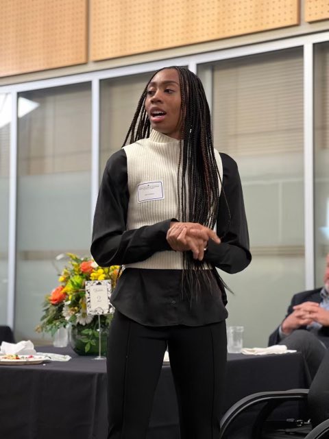 TXStateWBB's tweet photo. Thank you @TXSTMcCoy Foundation for hosting Sierra Dickson as the John and Matt Edgar Endowed Scholarship recipient at today’s luncheon. As a soon to be graduate, Sierra is not only an amazing student-athlete but also a fantastic representation of our program 🐾❤️ https://t.co/93vu7dq8h0