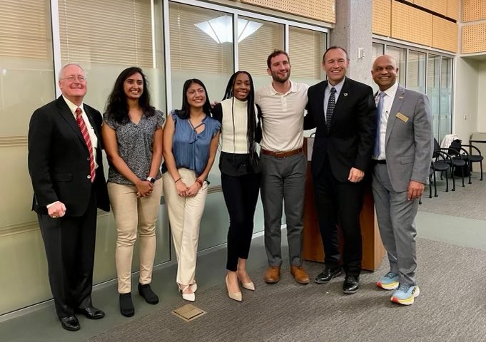 TXStateWBB's tweet photo. Thank you @TXSTMcCoy Foundation for hosting Sierra Dickson as the John and Matt Edgar Endowed Scholarship recipient at today’s luncheon. As a soon to be graduate, Sierra is not only an amazing student-athlete but also a fantastic representation of our program 🐾❤️ https://t.co/93vu7dq8h0