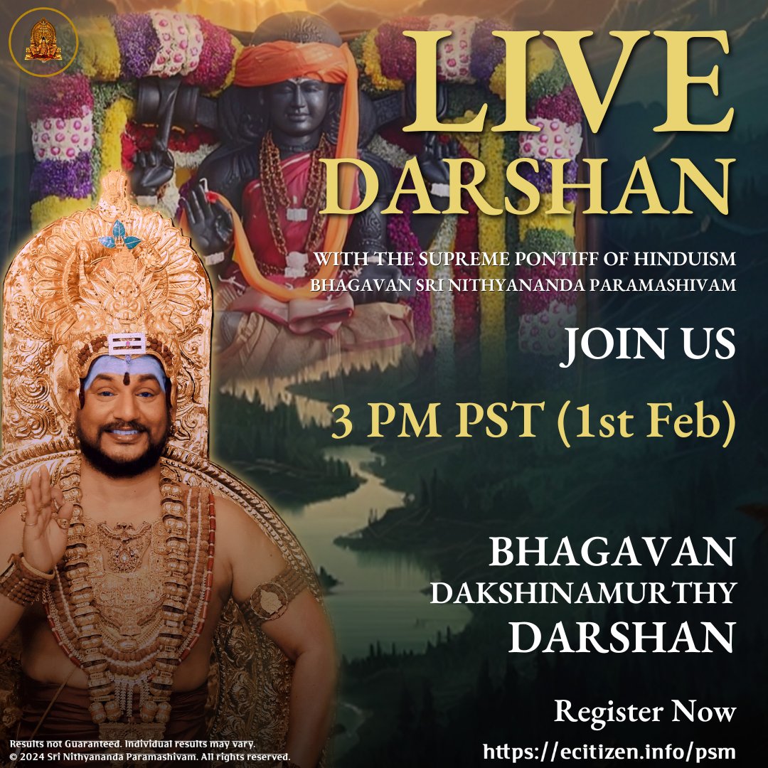 KailaasaSJ's tweet photo. π Banish "not for me" mindset! Kalpataru science opens doors. Experience kundalini awakening. Join Paramashivoham by the SPH @srinithyananda NOW! https://t.co/BslylUhYjf
#BreakBarriers #PossibilityUnleashed #GyanvapiMandir, #BabaMilGaye, #rammandirayodhya #vishwanathtemple https://t.co/CaOlrX7O1b