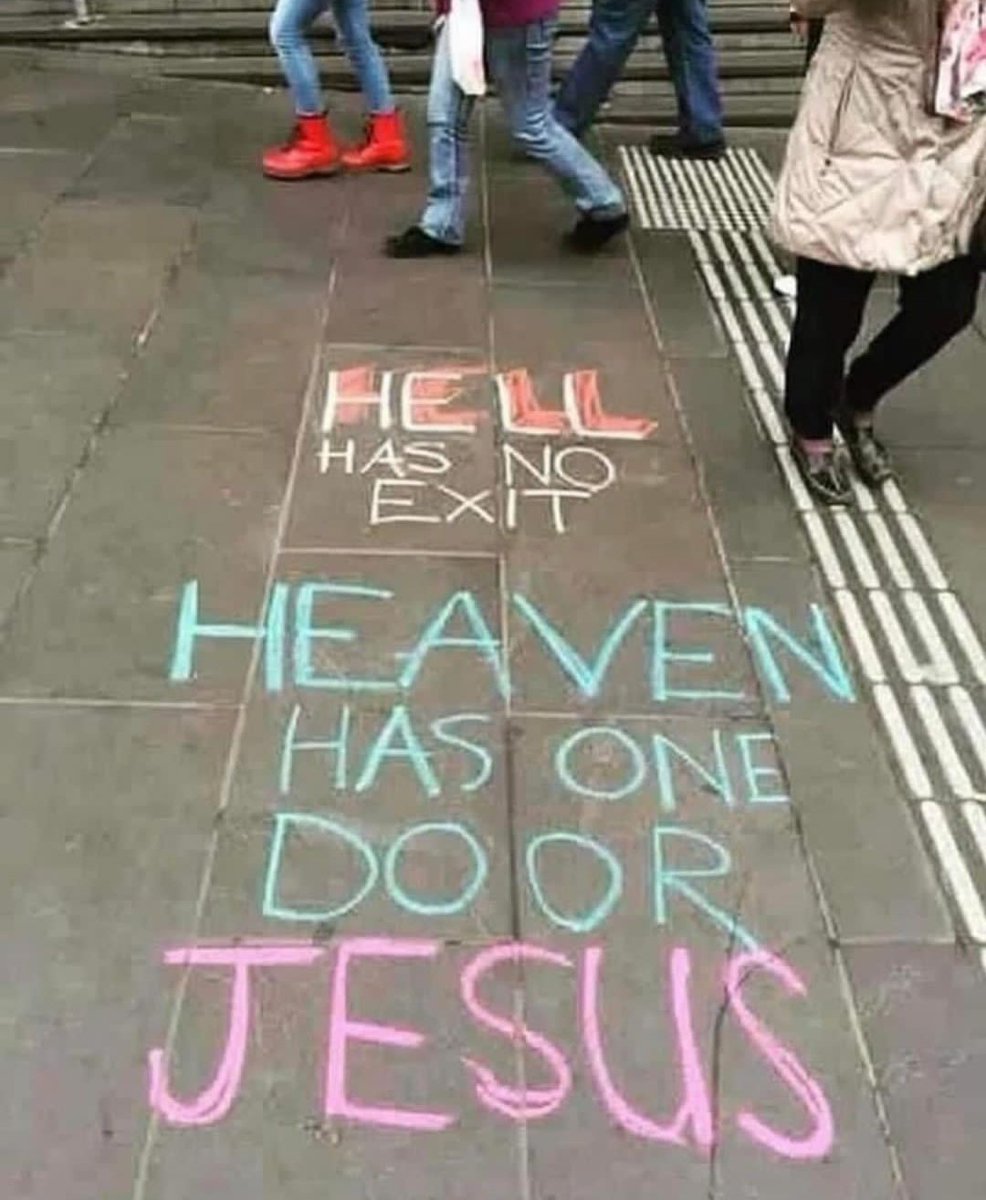 GIVE YOUR LIFE TO JESUS CHRIST AND BE SAVED.