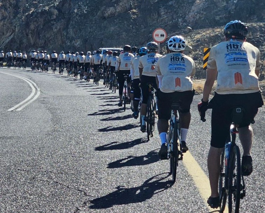 HaramainInfo's tweet photo. A group of 42 cyclists from Europe undertook the journey of 550KM between Makkah and Madinah. 

The group are carrying this out for the third year as it symbolises the migration that the Prophet Muhammad ﷺ took as he fled persecution in Makkah and travelled to Madinah for safety.

When the persecution of the people of Makkah against the Muslims grew intense, Allah commanded them to migrate so that they could establish the religion of Allah in a land where they could worship Him. 

May Allah accept the worship and travel of all pilgrims no matter how they travel to the Holy Lands of Makkah & Madinah and facilitate for those that have never travelled the means to do so in their lifetime.