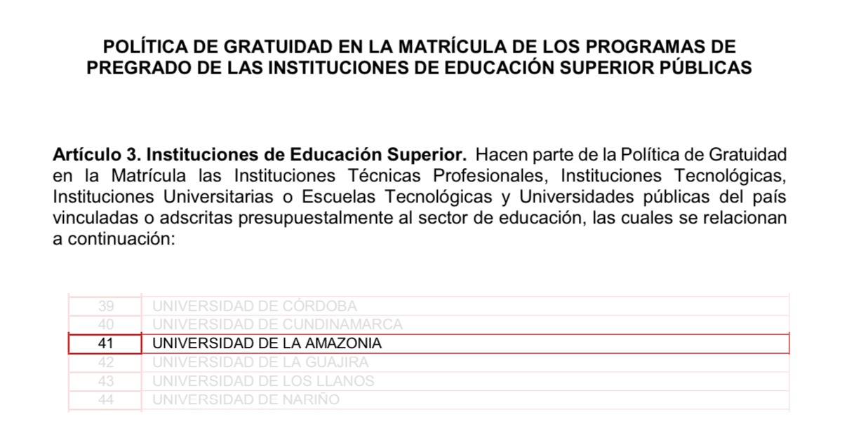 suarezvacca's tweet photo. La nueva política de gratuidad será progresiva y ¡YA SE ESTÁ EJECUTANDO!, tal y como ha dispuesto el #GobiernoDelCambio.

Me preocupa la denuncia de los estudiantes de la @uniamazonia. ¿Por qué se están generando cobros tan altos? https://t.co/nrAzepbyNX
