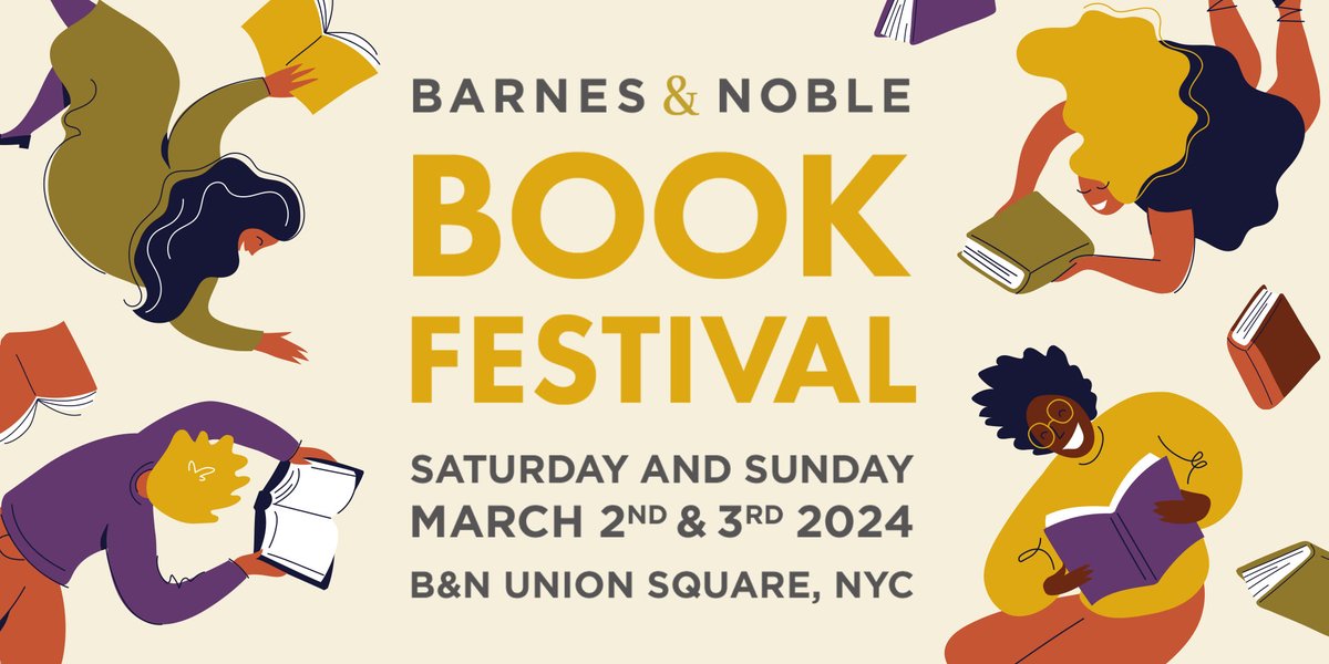 Tickets for our annual B&N Book Festival are now on sale! Please read the guidelines carefully and make sure to register for each event you'd like to attend. Note also that there are two ticketing pages, one for each day of the event. BNBookFest2024D1.eventbrite.com